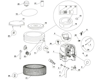 PIECES DETACHEES POUR SPA INTEX ACCESS - 28482EX